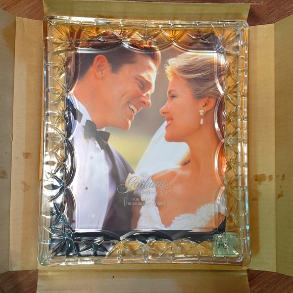 Gorham Luxury Lady Anne Crystal Picture Frame 8x10 - Picture 2 of 5
